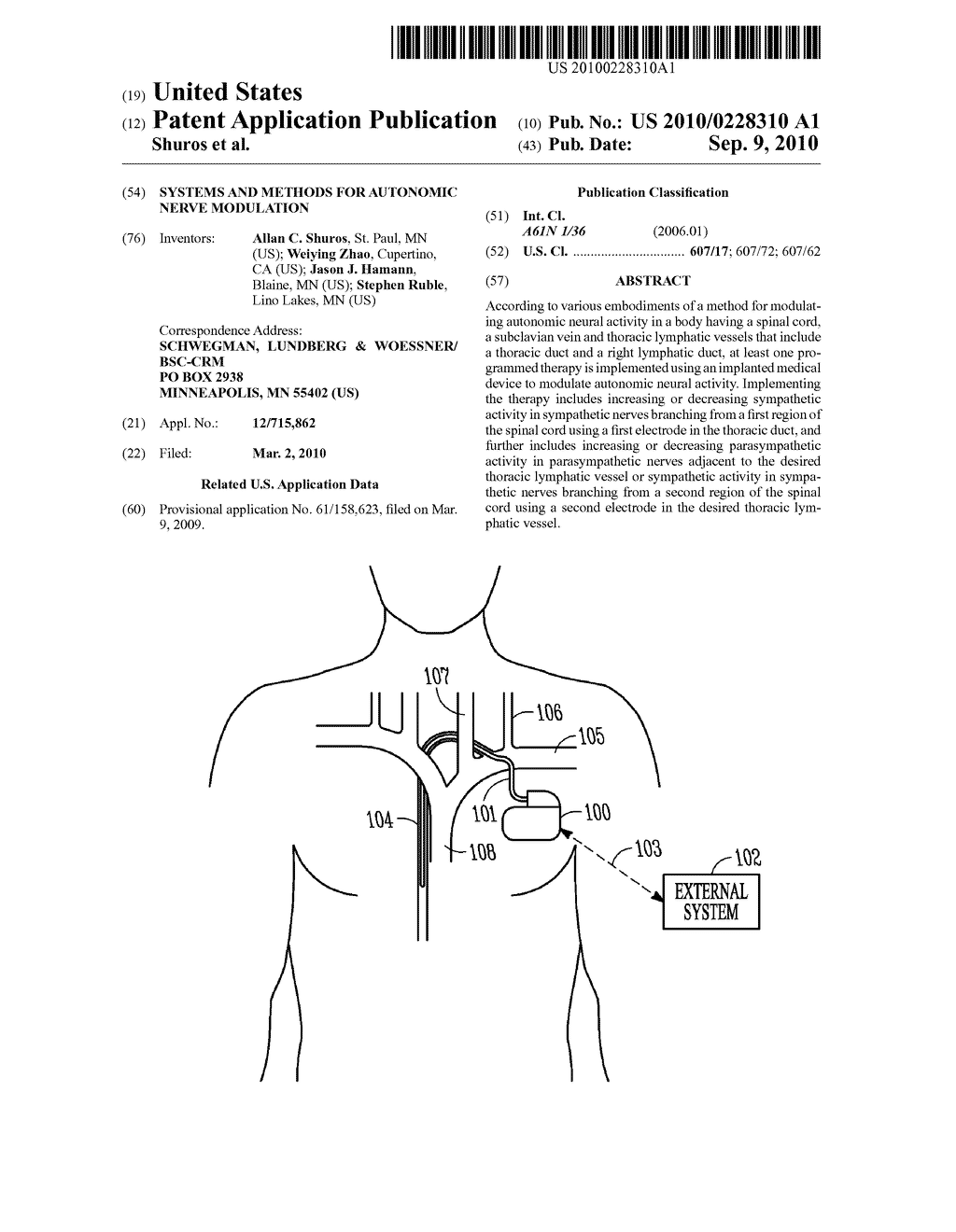 SYSTEMS AND METHODS FOR AUTONOMIC NERVE MODULATION - diagram, schematic, and image 01