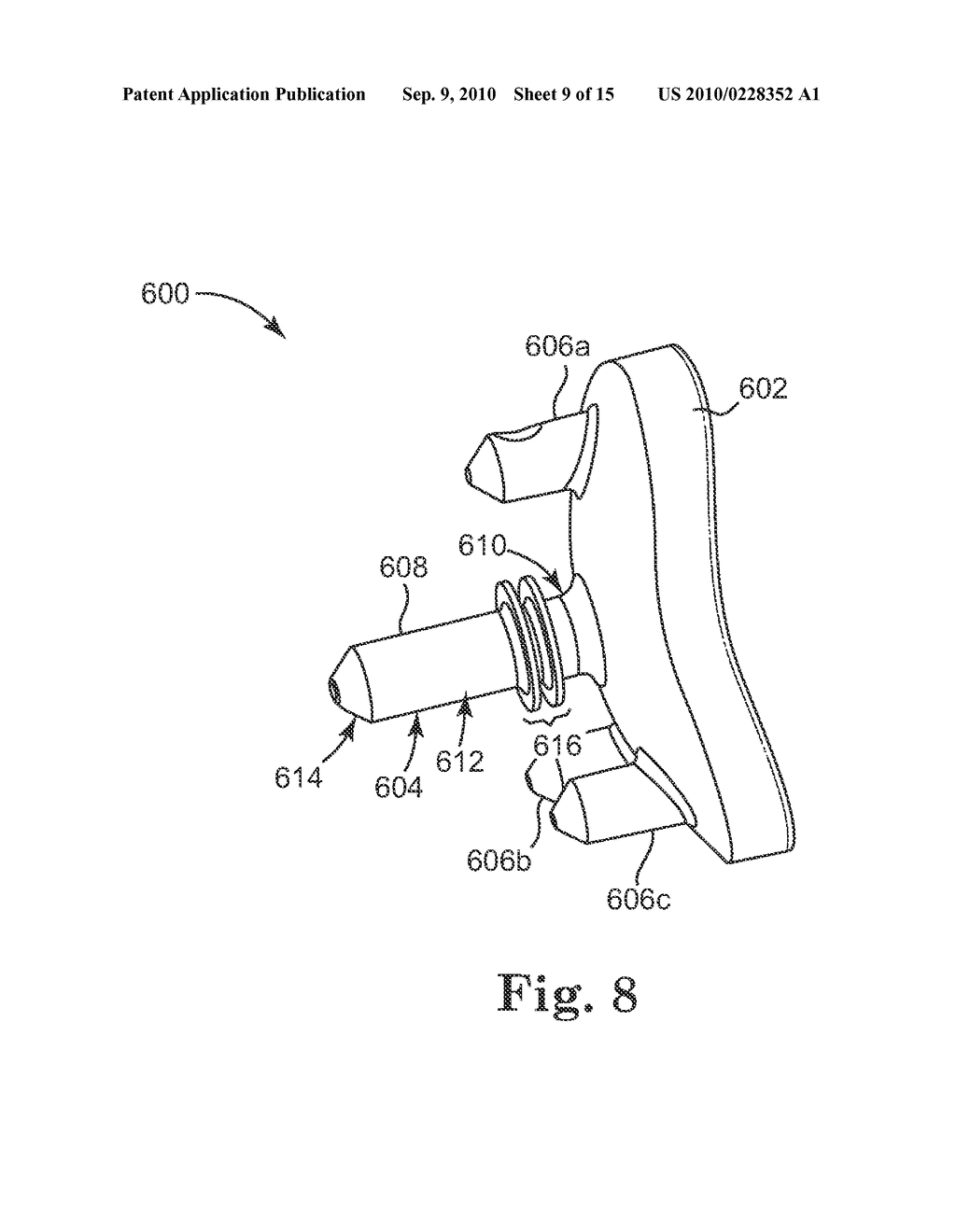 GLENOID IMPLANT ANCHOR POST - diagram, schematic, and image 10