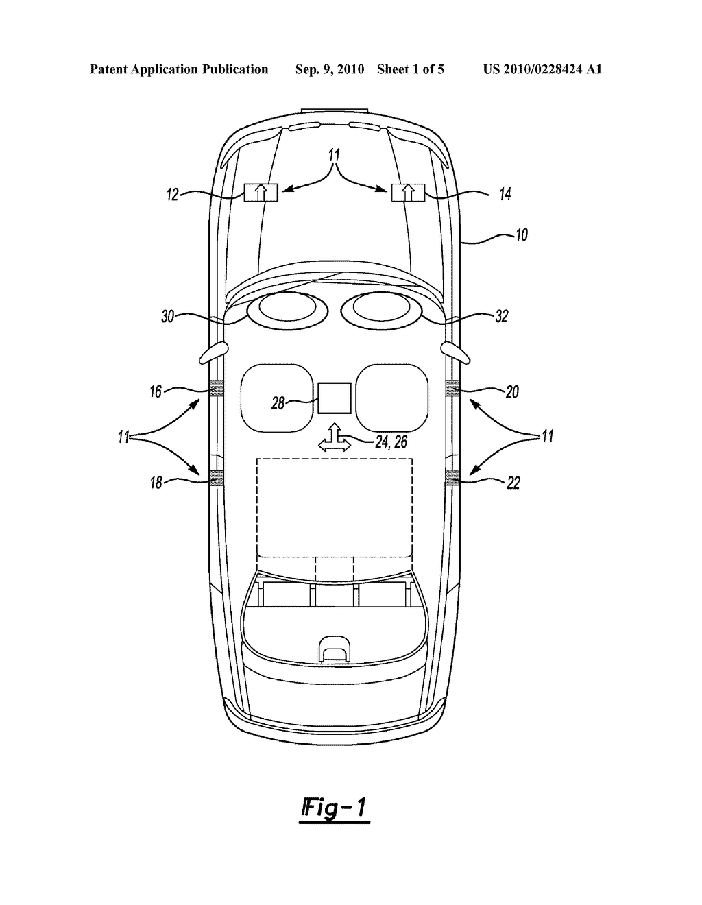 CRASH SENSOR SYSTEM AND METHOD FOR A VEHICLE - diagram, schematic, and image 02
