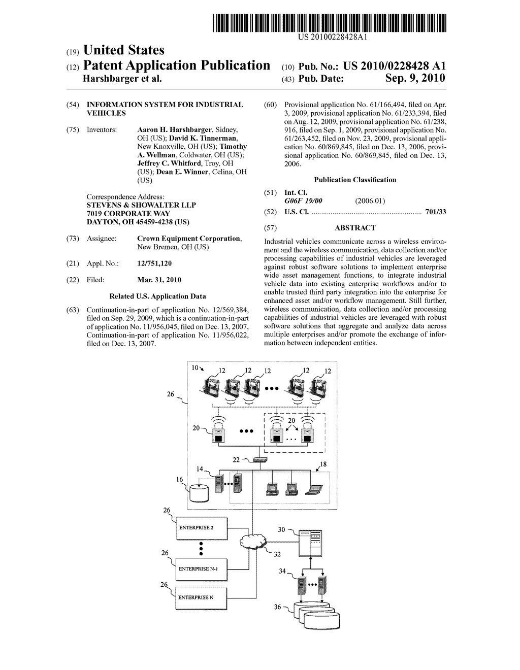 INFORMATION SYSTEM FOR INDUSTRIAL VEHICLES - diagram, schematic, and image 01