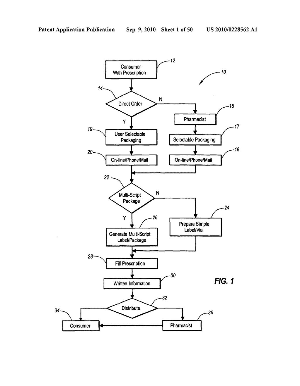 System and Method for Verifying and Assembling a Multiple Prescription Package - diagram, schematic, and image 02