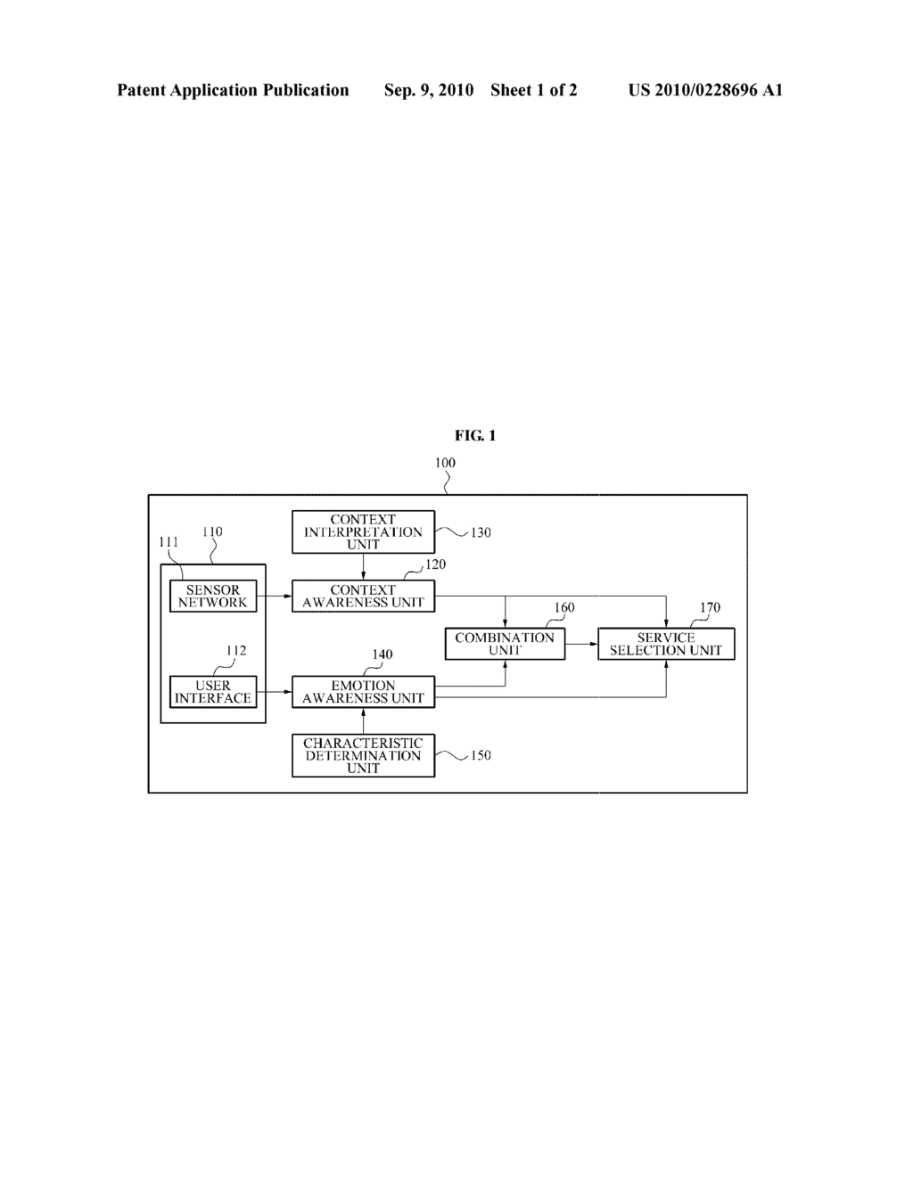 METHOD AND SYSTEM FOR REASONING OPTIMIZED SERVICE OF UBIQUITOUS SYSTEM USING CONTEXT INFORMATION AND EMOTION AWARENESS - diagram, schematic, and image 02