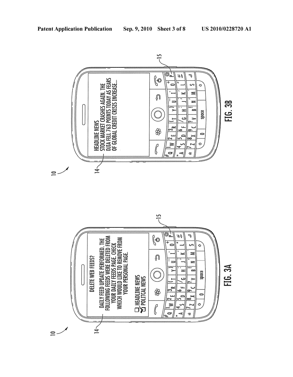 MOBILE WIRELESS DEVICE TO DISPLAY SELECTED WEB FEEDS AND ASSOCIATED METHODS - diagram, schematic, and image 04