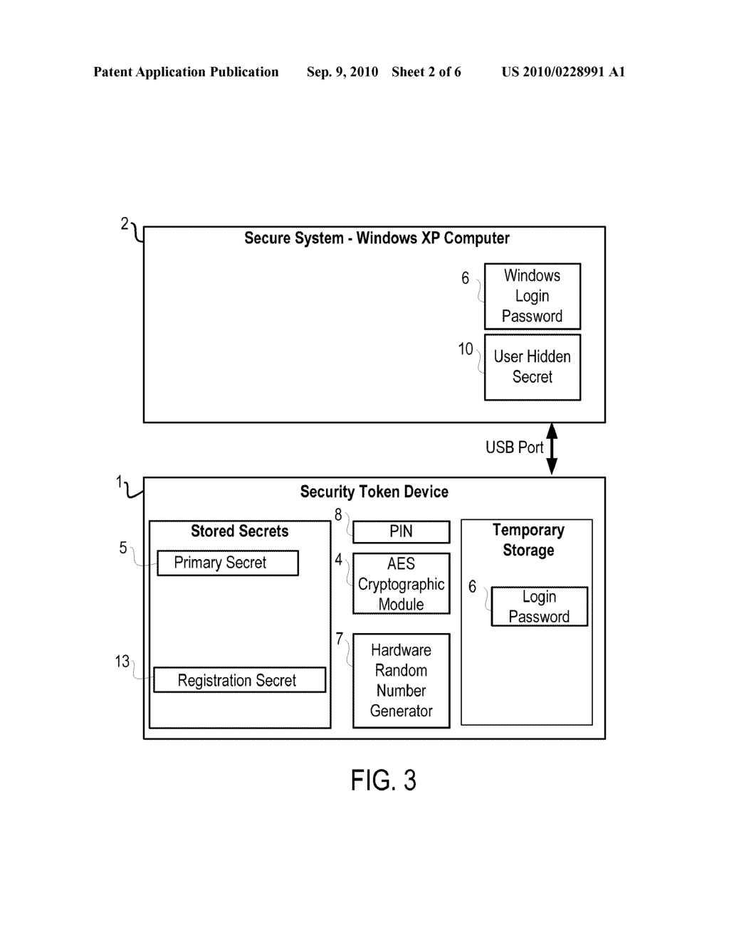 Using Hidden Secrets and Token Devices to Control Access to Secure Systems - diagram, schematic, and image 03