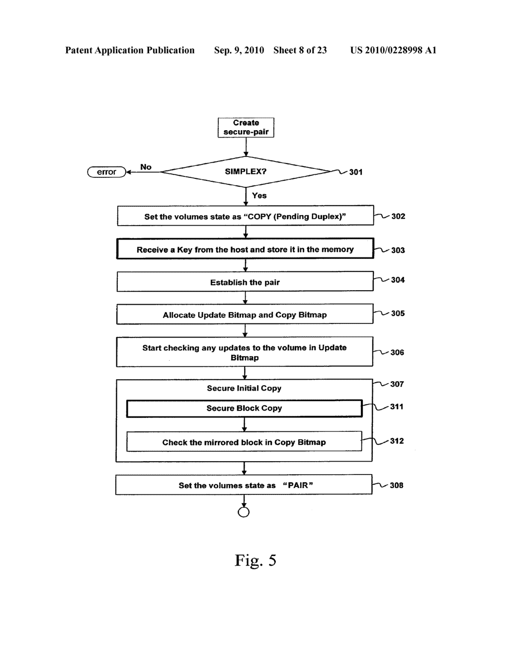 METHOD AND APPARATUS FOR SECURE DATA MIRRORING A STORAGE SYSTEM - diagram, schematic, and image 09