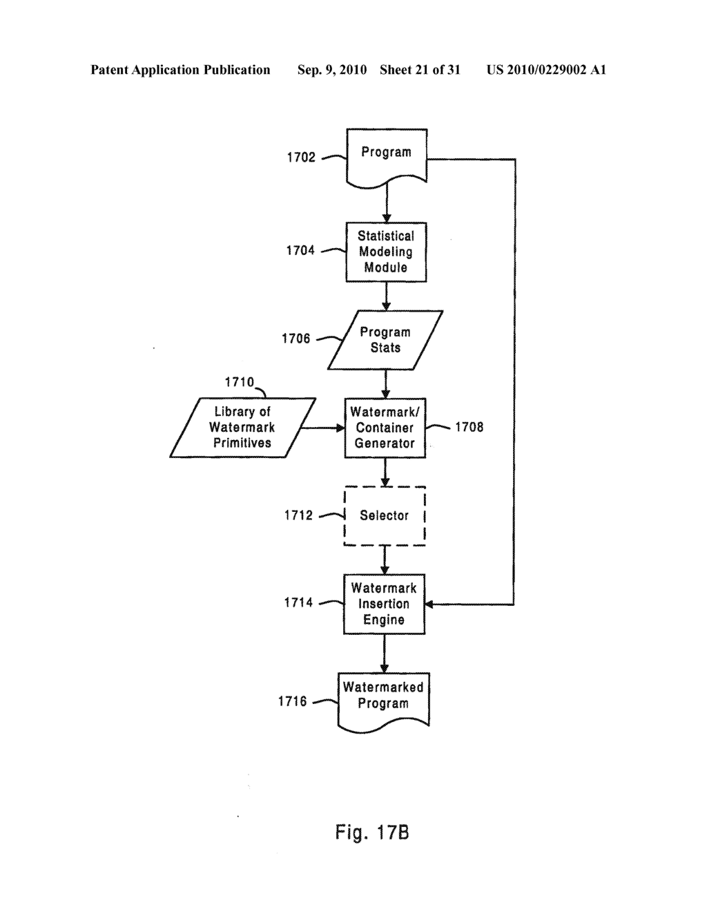 SYSTEMS AND METHODS FOR WATERMARKING SOFTWARE AND OTHER MEDIA - diagram, schematic, and image 22