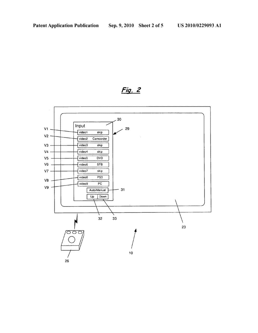 Apparatus and method for sorting video inputs in input select menu of display device - diagram, schematic, and image 03