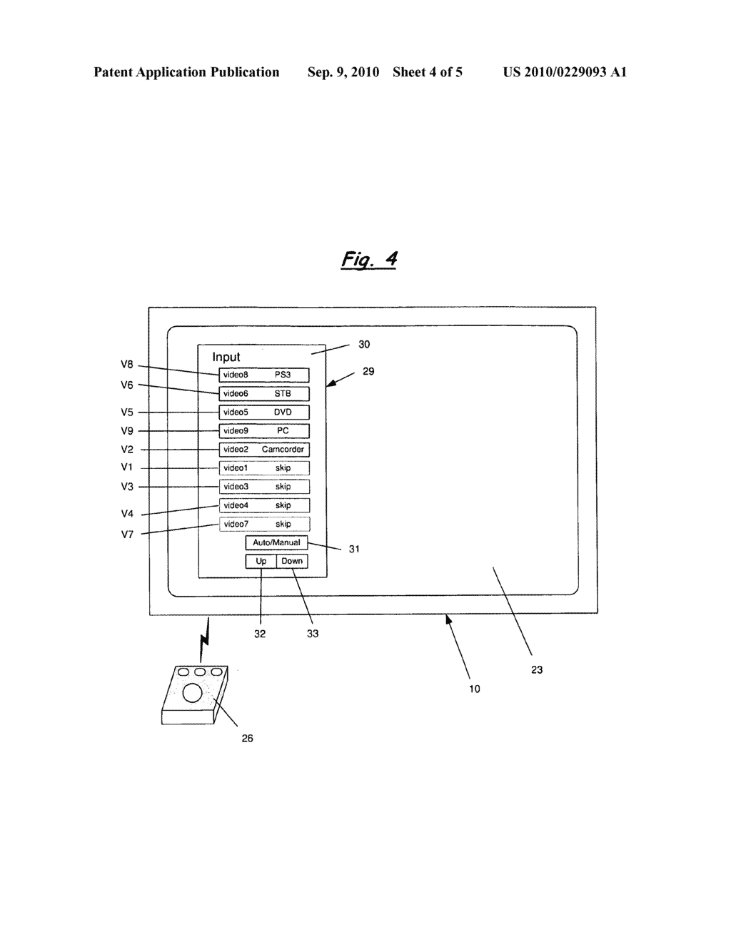 Apparatus and method for sorting video inputs in input select menu of display device - diagram, schematic, and image 05