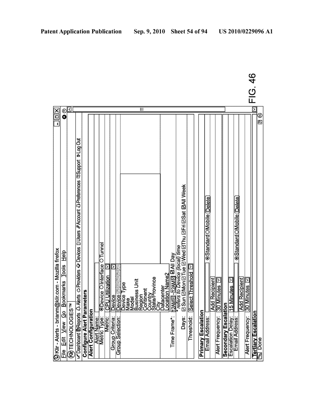 System and Interface For Monitoring Information Technology Assets - diagram, schematic, and image 55