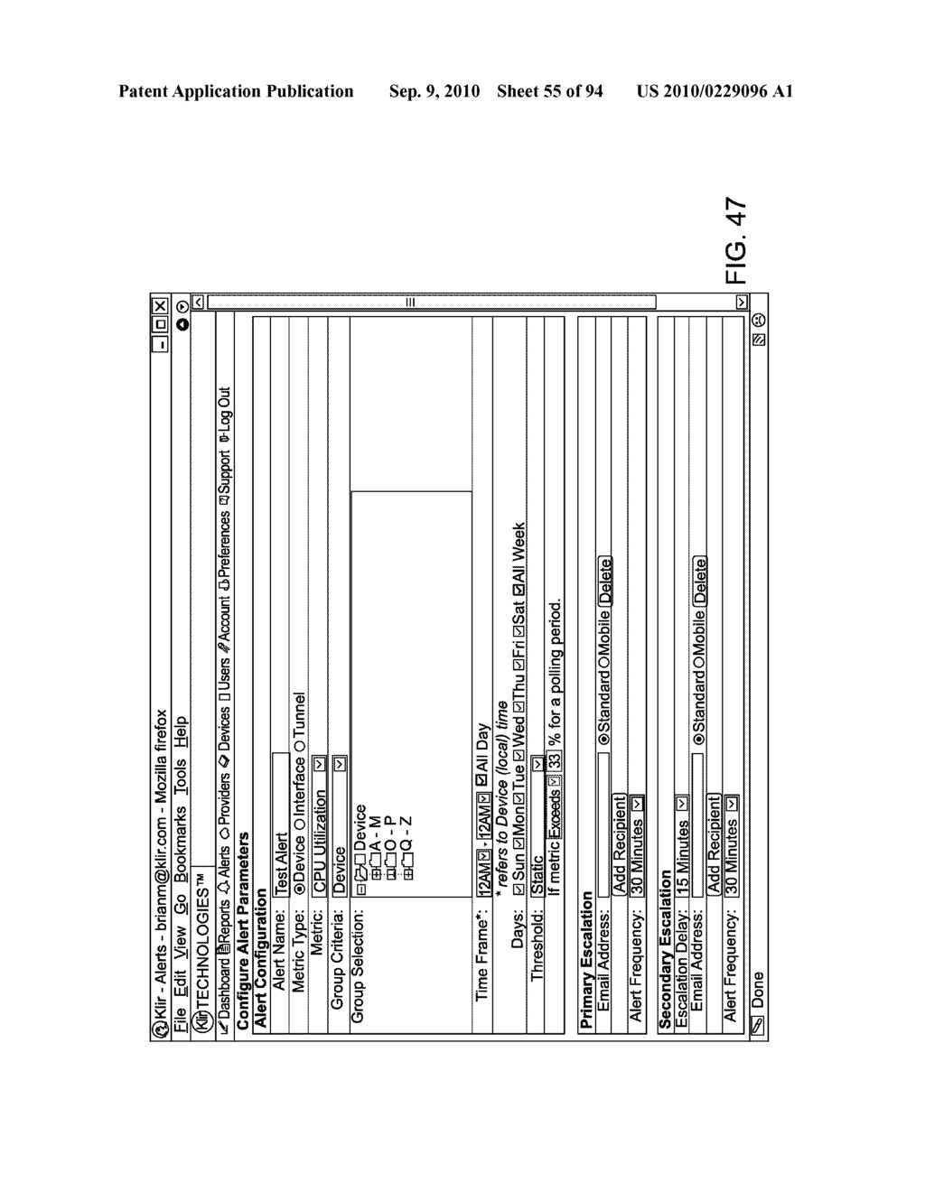 System and Interface For Monitoring Information Technology Assets - diagram, schematic, and image 56