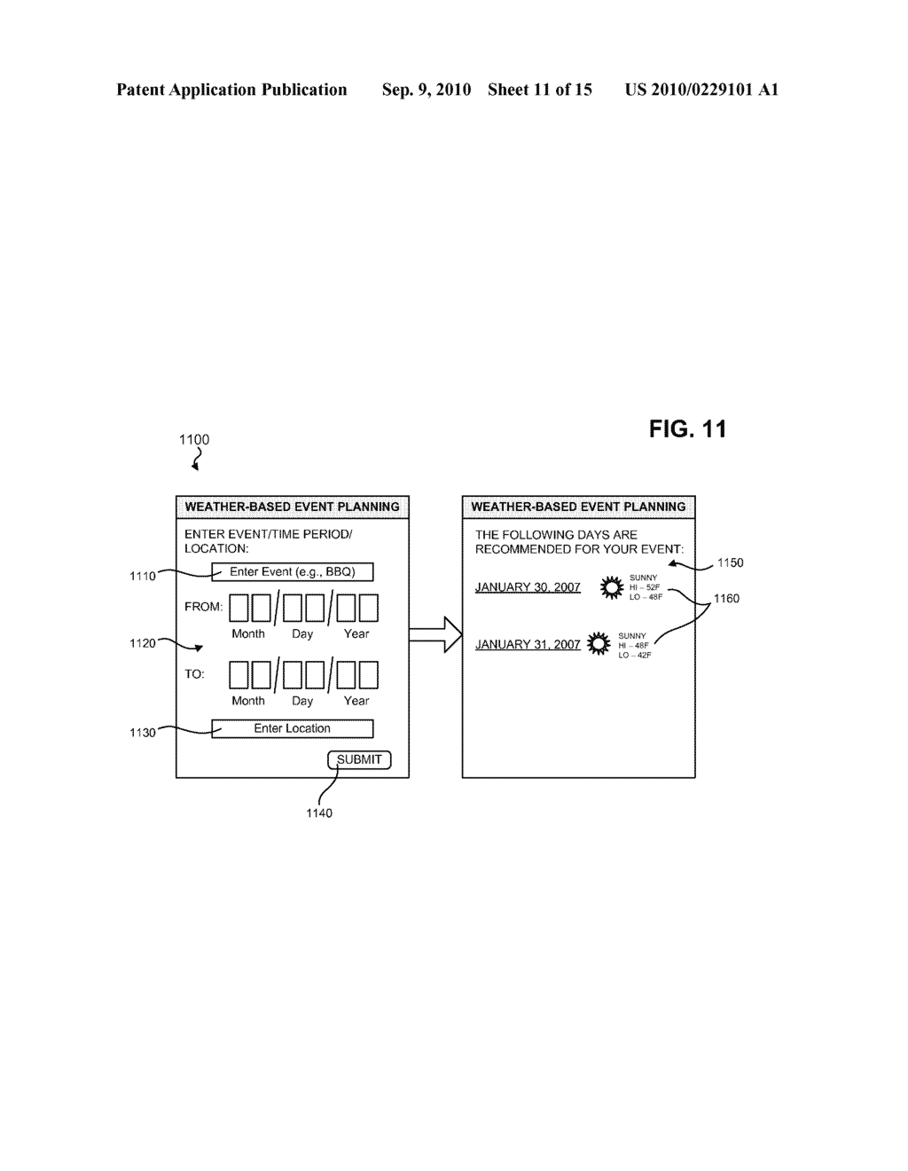 WEATHER INFORMATION IN A CALENDAR - diagram, schematic, and image 12