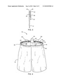LOWER-BODY GARMENT HAVING A SECURE WAIST ASSEMBLY diagram and image