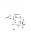 POWER HACKSAW WITH A FASTENING DEVICE FOR A SAW BLADE diagram and image