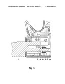 POWER HACKSAW WITH A FASTENING DEVICE FOR A SAW BLADE diagram and image