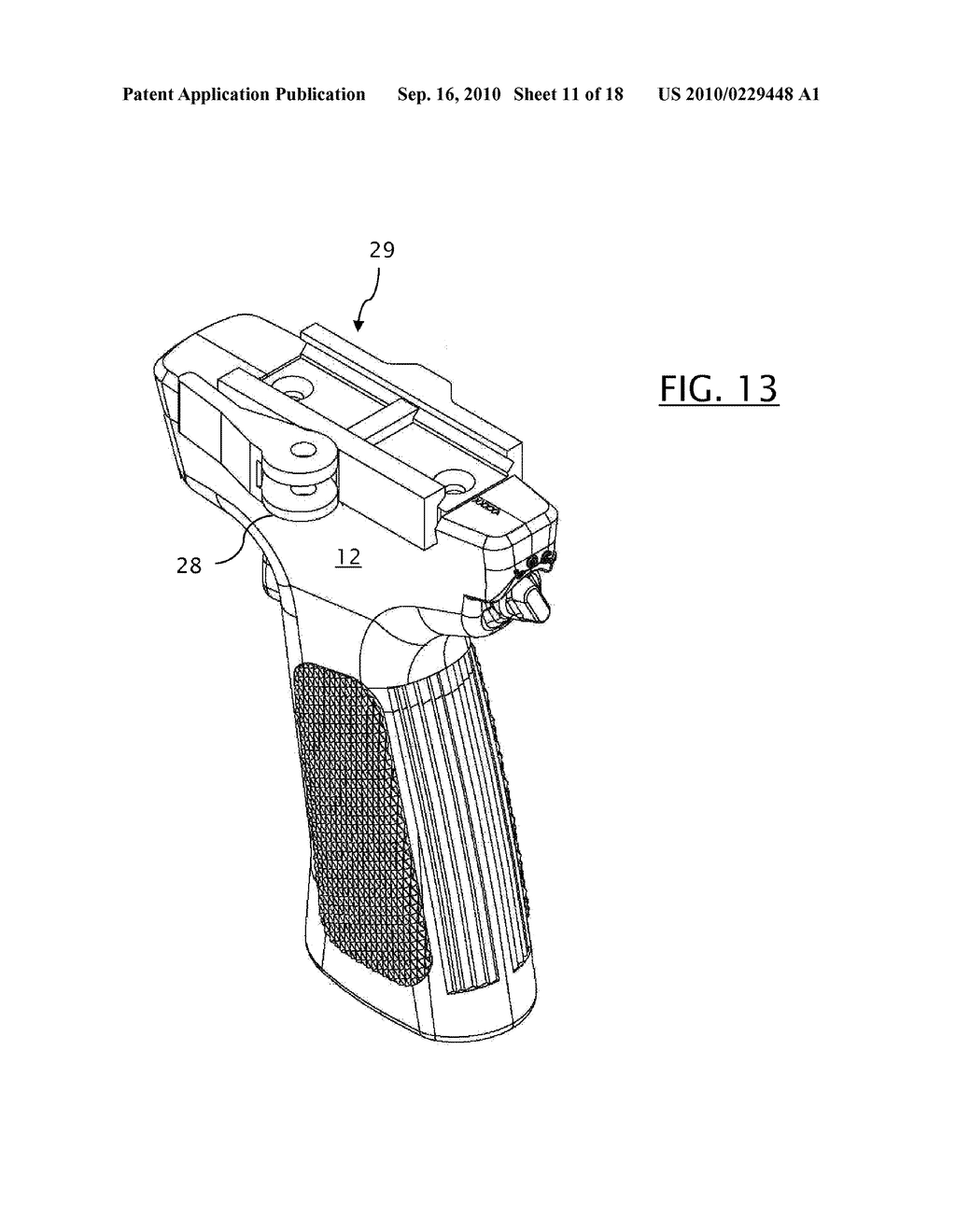 REMOVABLE FOREGRIP WITH LASER SIGHT - diagram, schematic, and image 12