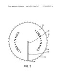 Rifle scope with a low-light visible element diagram and image