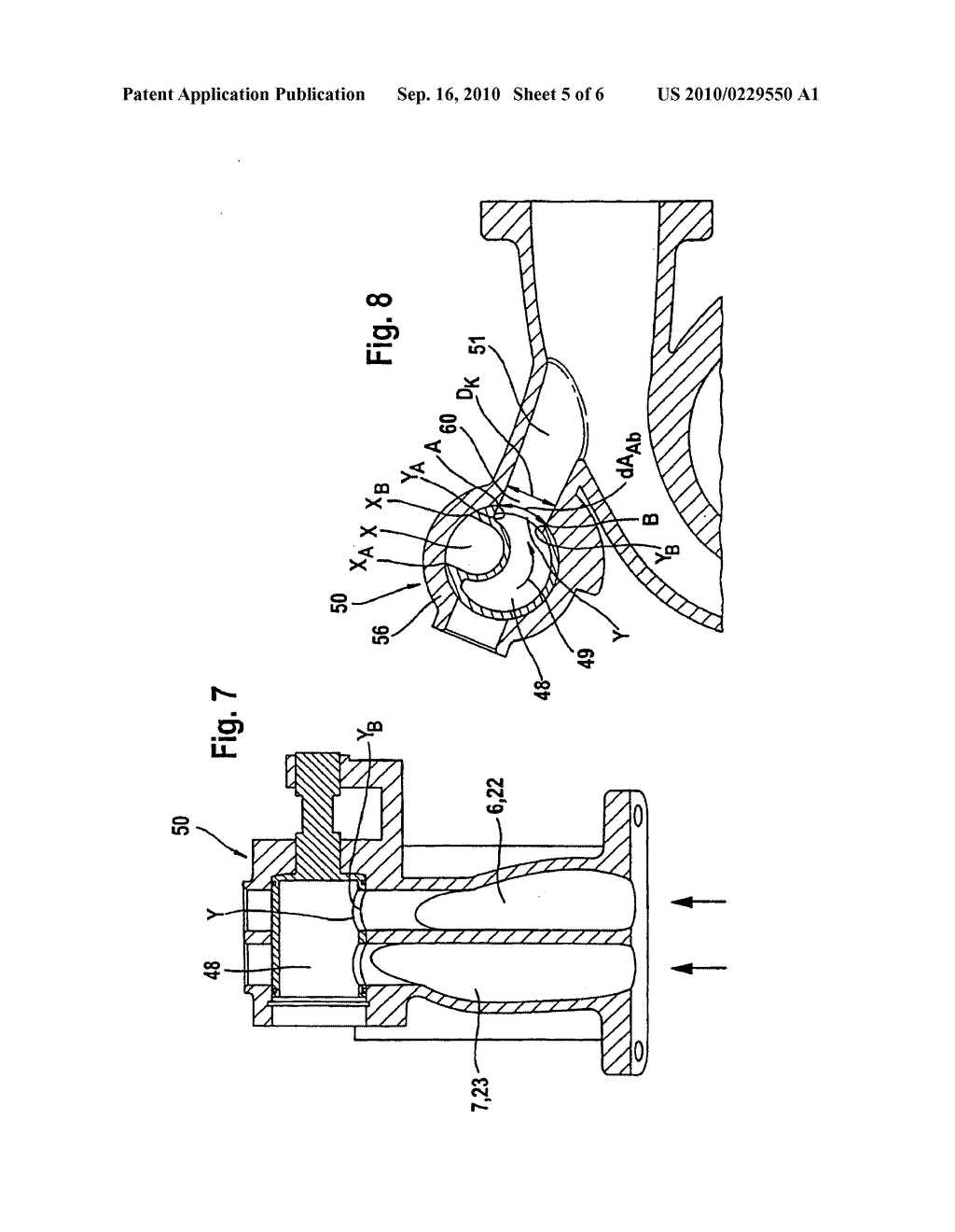 Internal combustion engine comprising an exhaust gas turbocharger - diagram, schematic, and image 06