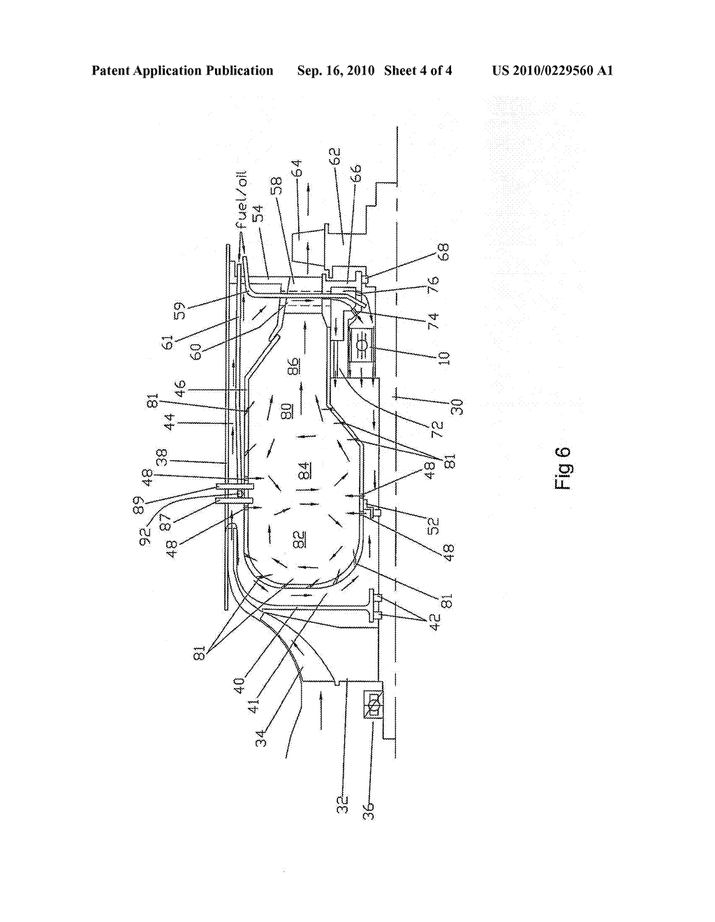 Small gas turbine engine with multiple burn zones - diagram, schematic, and image 05