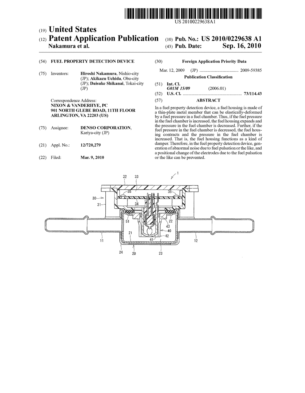 FUEL PROPERTY DETECTION DEVICE - diagram, schematic, and image 01