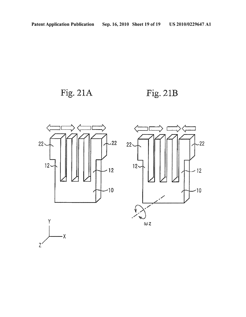 ANGULAR VELOCITY SENSOR AND METHOD FOR FABRICATING THE SAME - diagram, schematic, and image 20