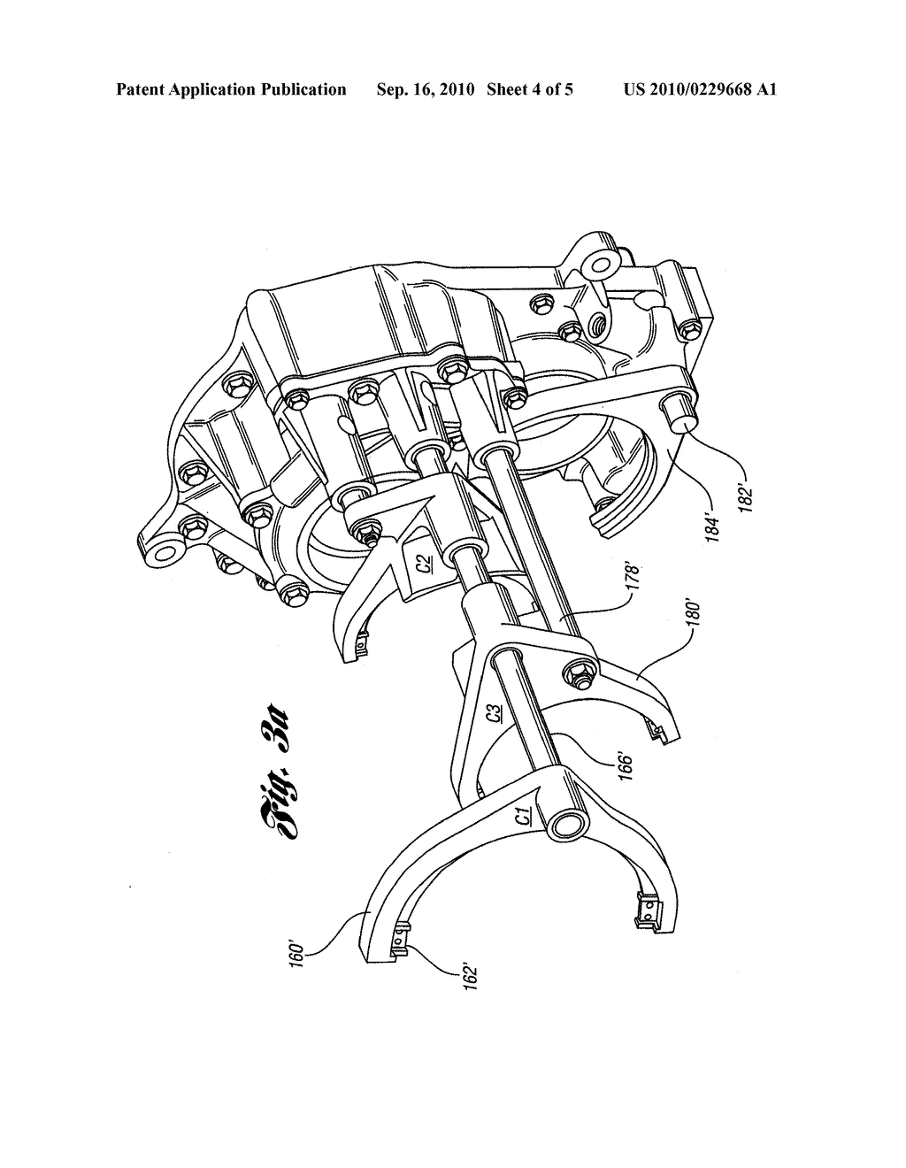 Multiple-Ratio Transmission with Concentric Offset Shift Forks - diagram, schematic, and image 05