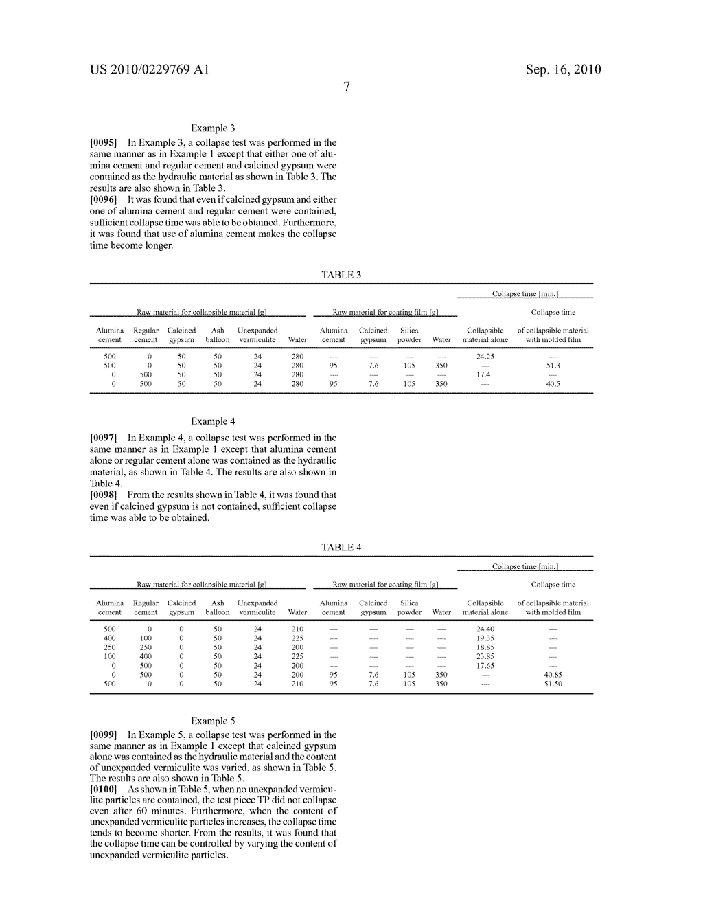 COLLAPSIBLE MATERIAL, PLACEMENT RACK, INCINERATION METHOD, LOST-WAX MOLD, AND MOLD COLLAPSING METHOD - diagram, schematic, and image 16