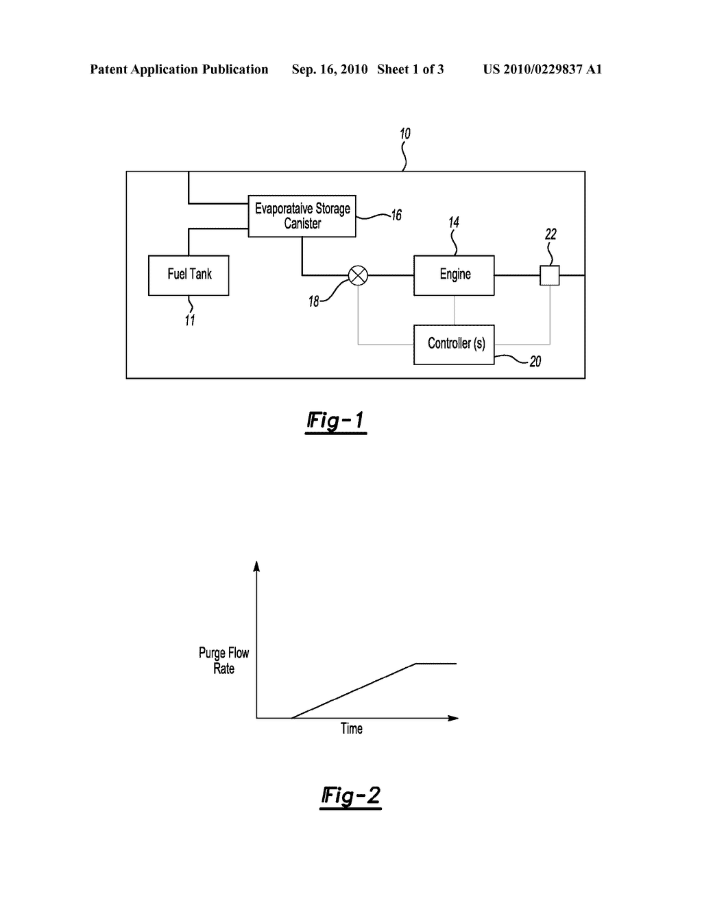 EVAPORATIVE EMISSION SYSTEM AND METHOD FOR CONTROLLING SAME - diagram, schematic, and image 02