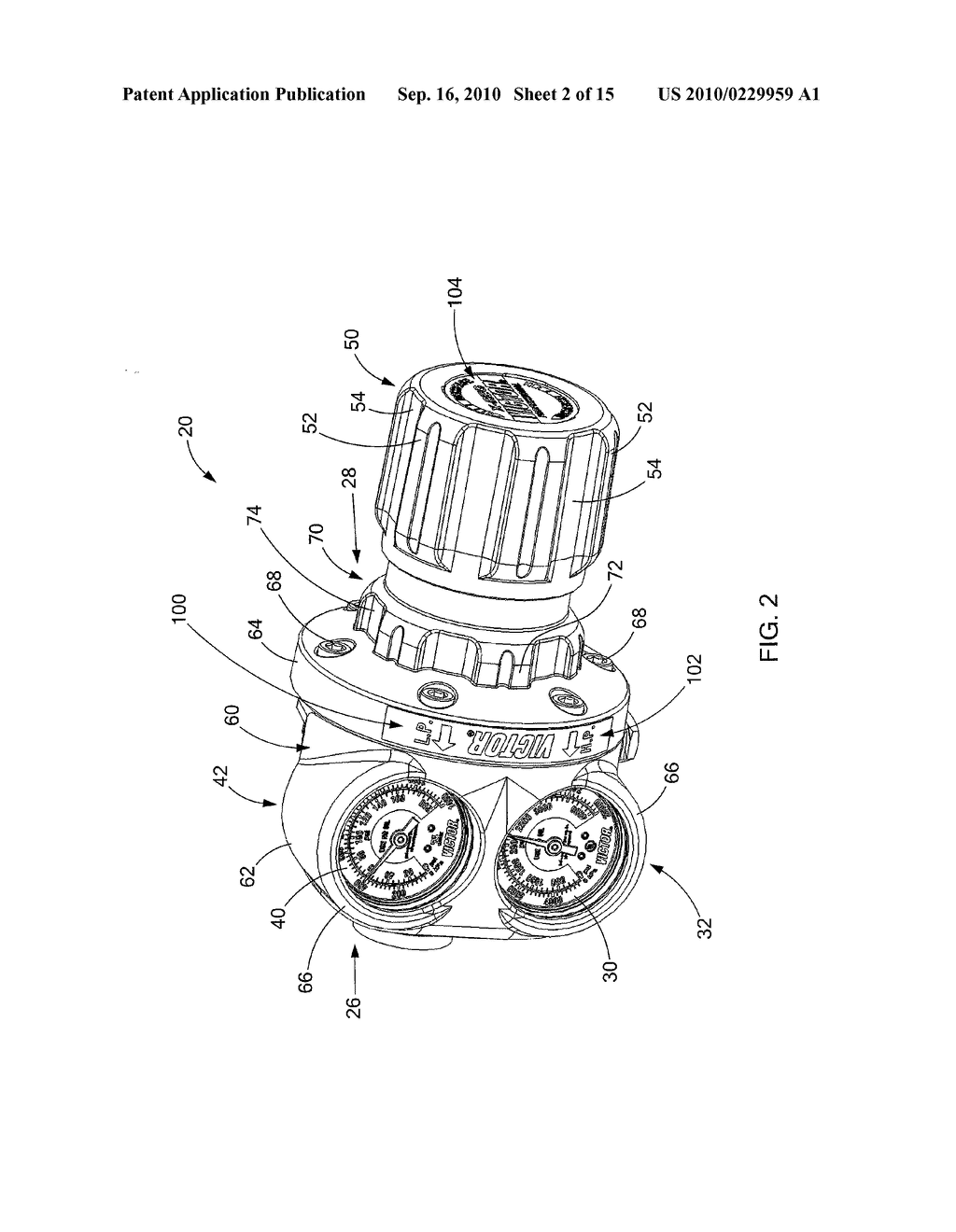 Gas Pressure Regulator Having Stacked Indicators - diagram, schematic, and image 03