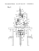 METHOD AND DEVICE FOR SEPARATING AND REMOVING RIGID CORE FOR BUILDING TIRE diagram and image