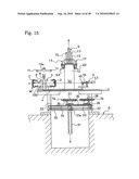 METHOD AND DEVICE FOR SEPARATING AND REMOVING RIGID CORE FOR BUILDING TIRE diagram and image