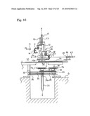 METHOD AND DEVICE FOR SEPARATING AND REMOVING RIGID CORE FOR BUILDING TIRE diagram and image