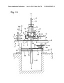 METHOD AND DEVICE FOR SEPARATING AND REMOVING RIGID CORE FOR BUILDING TIRE diagram and image