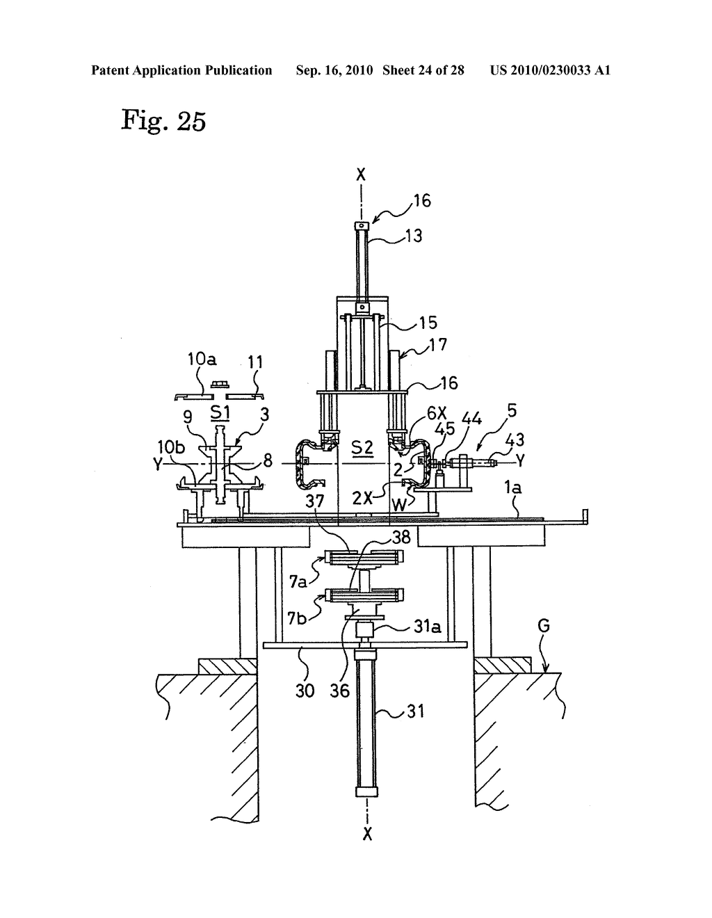 METHOD AND DEVICE FOR SEPARATING AND REMOVING RIGID CORE FOR BUILDING TIRE - diagram, schematic, and image 25