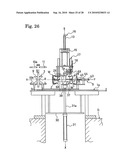 METHOD AND DEVICE FOR SEPARATING AND REMOVING RIGID CORE FOR BUILDING TIRE diagram and image