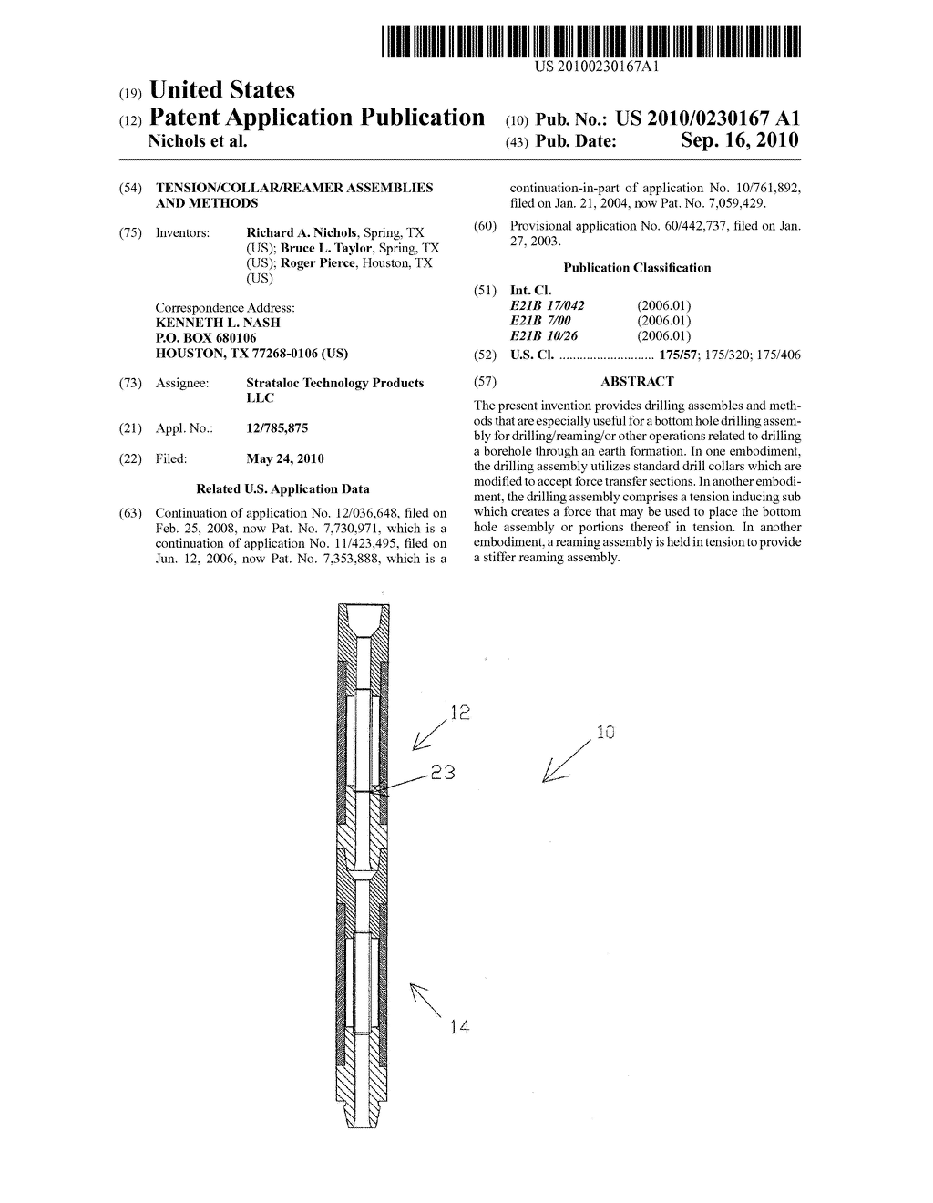 TENSION/COLLAR/REAMER ASSEMBLIES AND METHODS - diagram, schematic, and image 01