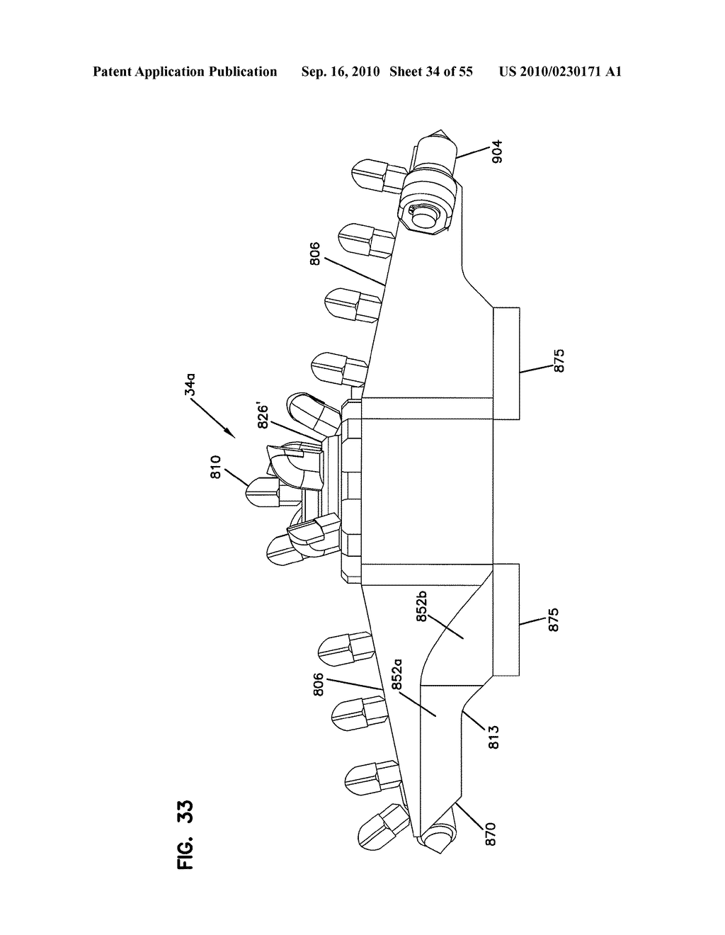 Drill Head for a Tunneling Apparatus - diagram, schematic, and image 35