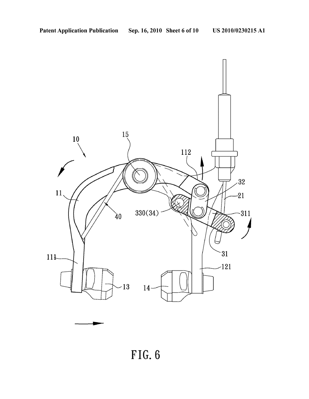 Link Unit of Brake Assembly for Bicycles - diagram, schematic, and image 07