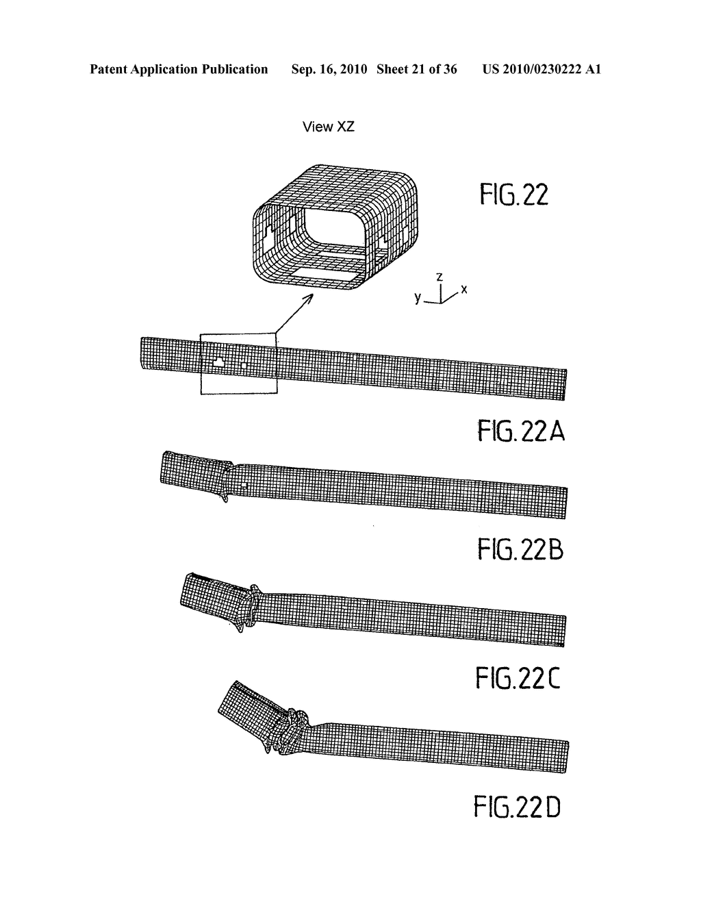 VEHICLE STRUCTURAL ELEMENT SERVING TO ABSORB CERTAIN SHOCKS BY PLASTIC DEFORMATION - diagram, schematic, and image 22