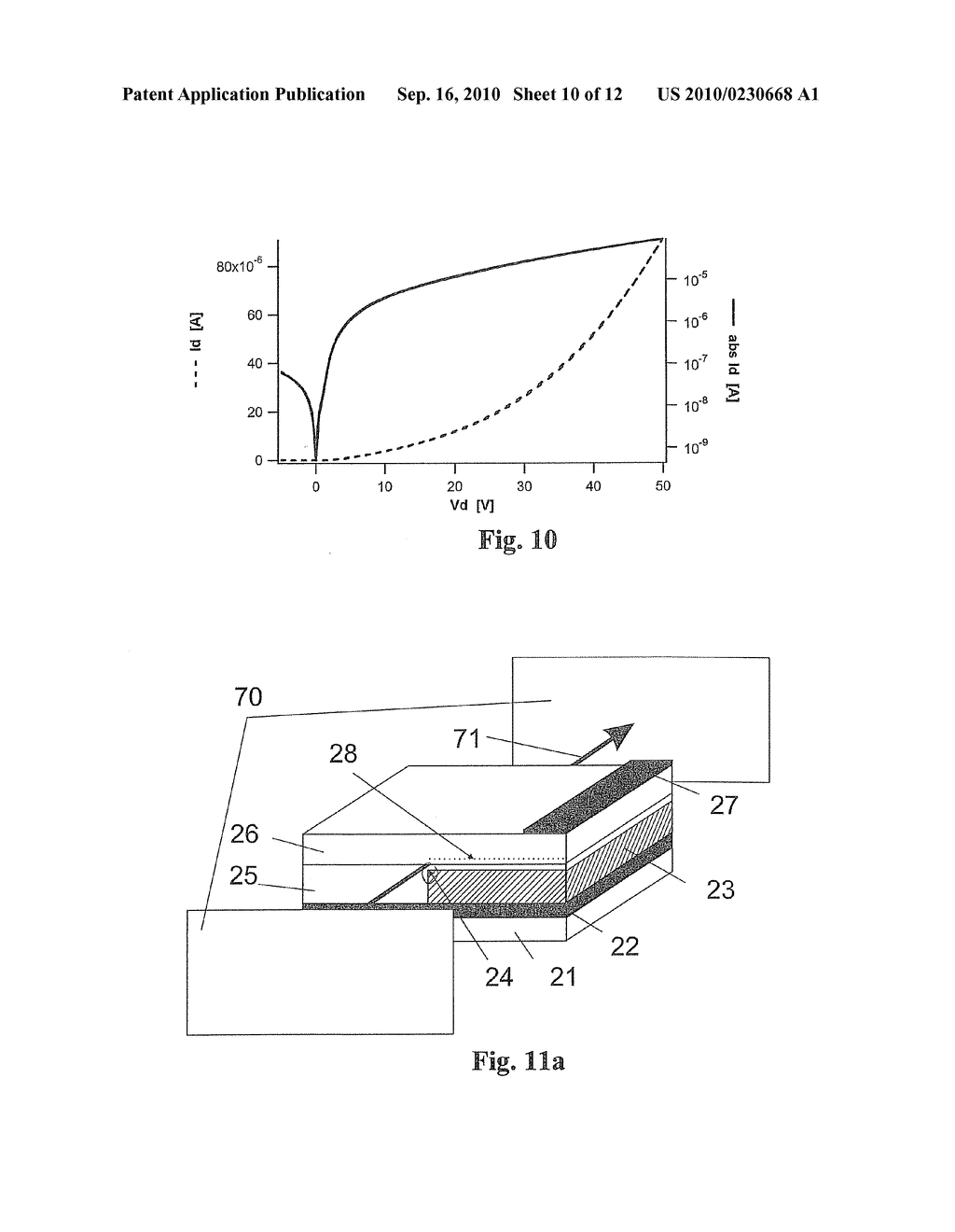 Organic Light-Emitting Device with Field-Effect Enhanced Mobility - diagram, schematic, and image 11