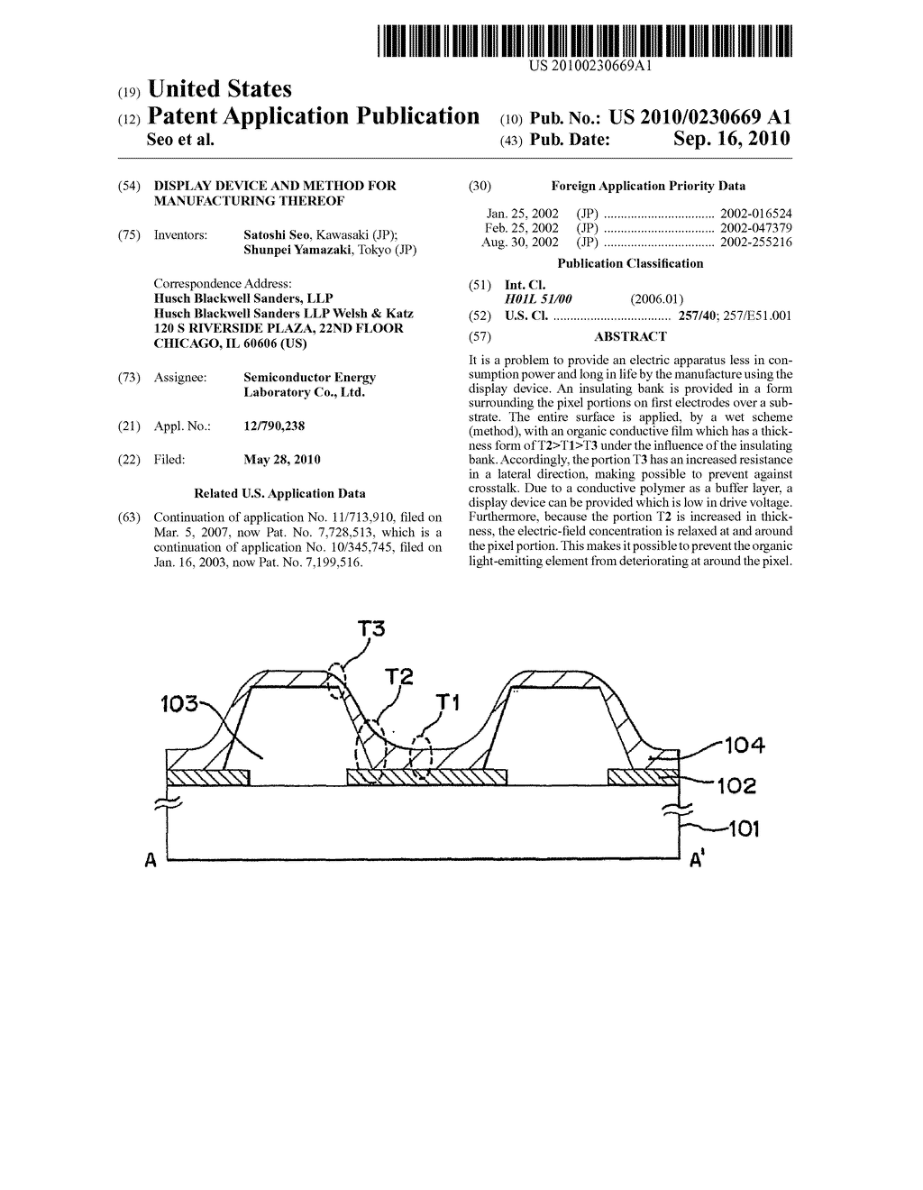 Display Device and Method for Manufacturing Thereof - diagram, schematic, and image 01