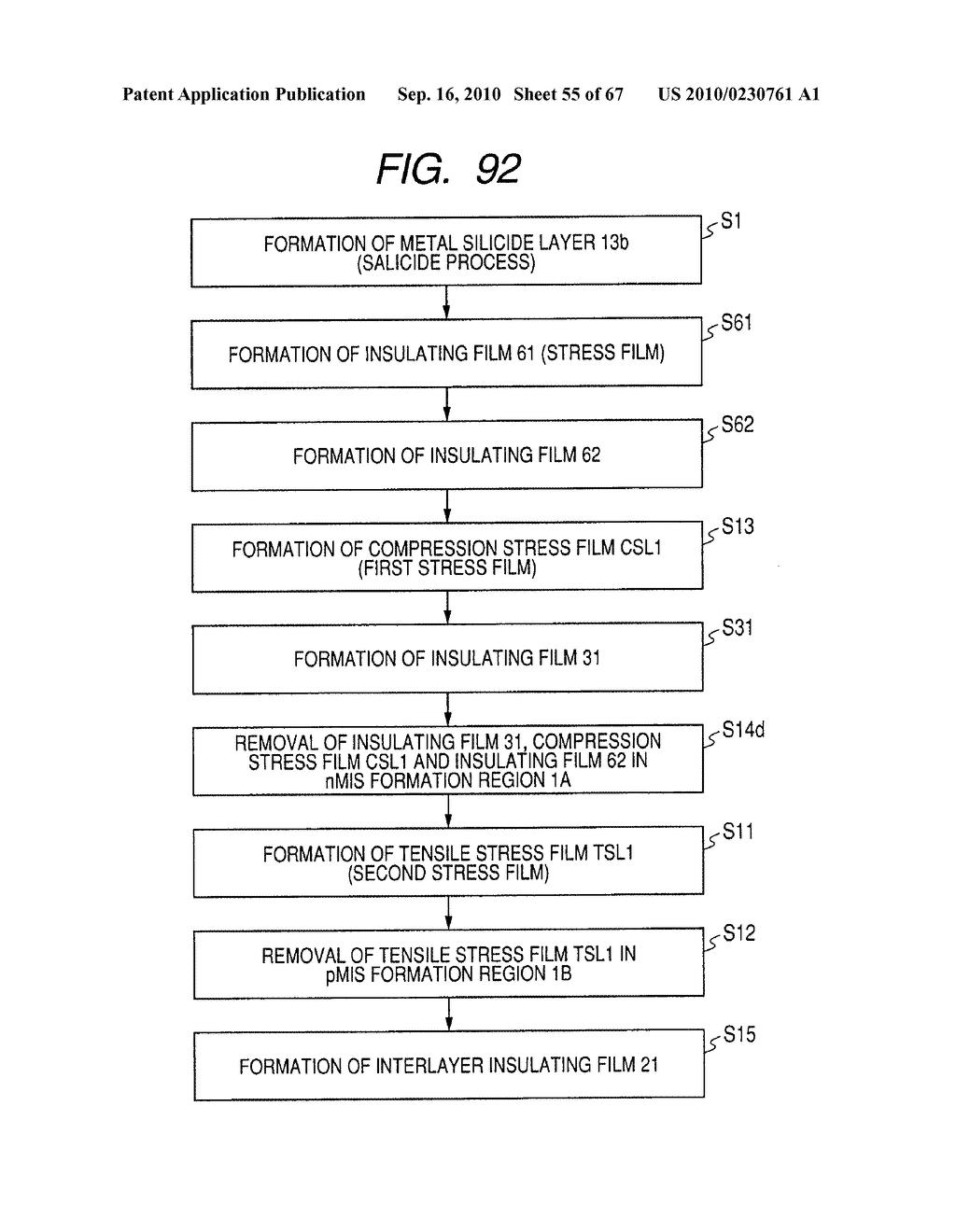 SEMICONDUCTOR DEVICE AND METHOD OF MANUFACTURING SAME - diagram, schematic, and image 56