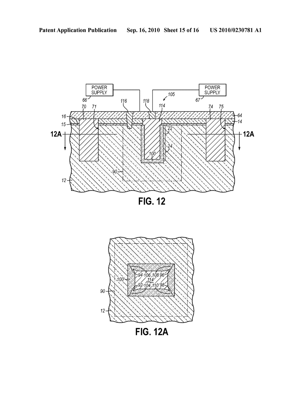 TRENCH ANTI-FUSE STRUCTURES FOR A PROGRAMMABLE INTEGRATED CIRCUIT - diagram, schematic, and image 16