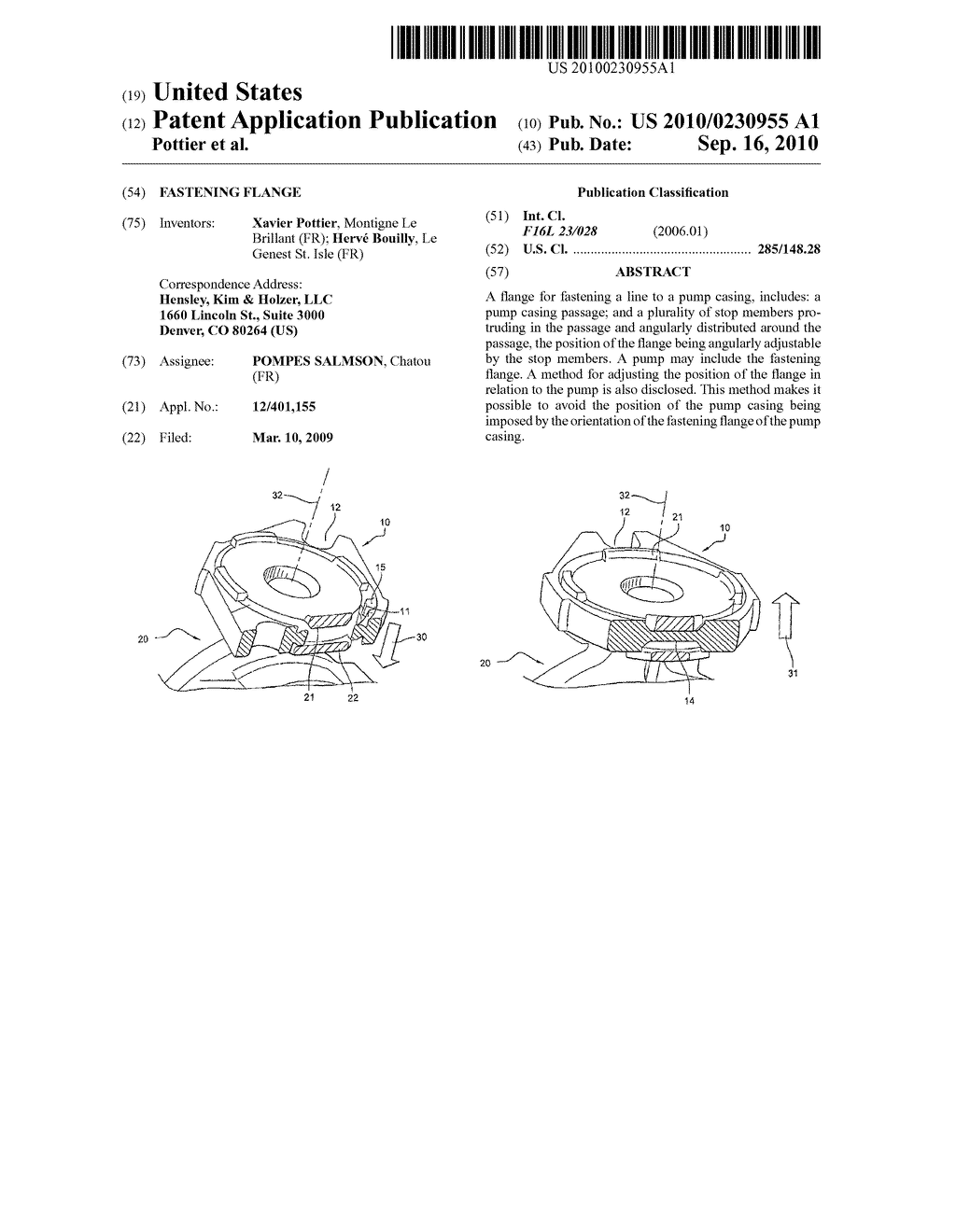 Fastening Flange - diagram, schematic, and image 01