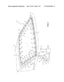 AUTOMOBILE VEHICLE WITH A WIPERLESS CLEANING SYSTEM FOR GLAZED SURFACES AND THE LIKE diagram and image