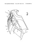 CONVERTIBLE VEHICLE WITH A DISPLACEABLE ROOF PART diagram and image