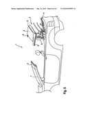 CONVERTIBLE VEHICLE WITH A DISPLACEABLE ROOF PART diagram and image