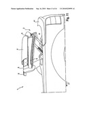 CONVERTIBLE VEHICLE WITH A DISPLACEABLE ROOF PART diagram and image