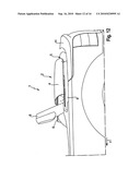 CONVERTIBLE VEHICLE WITH A DISPLACEABLE ROOF PART diagram and image