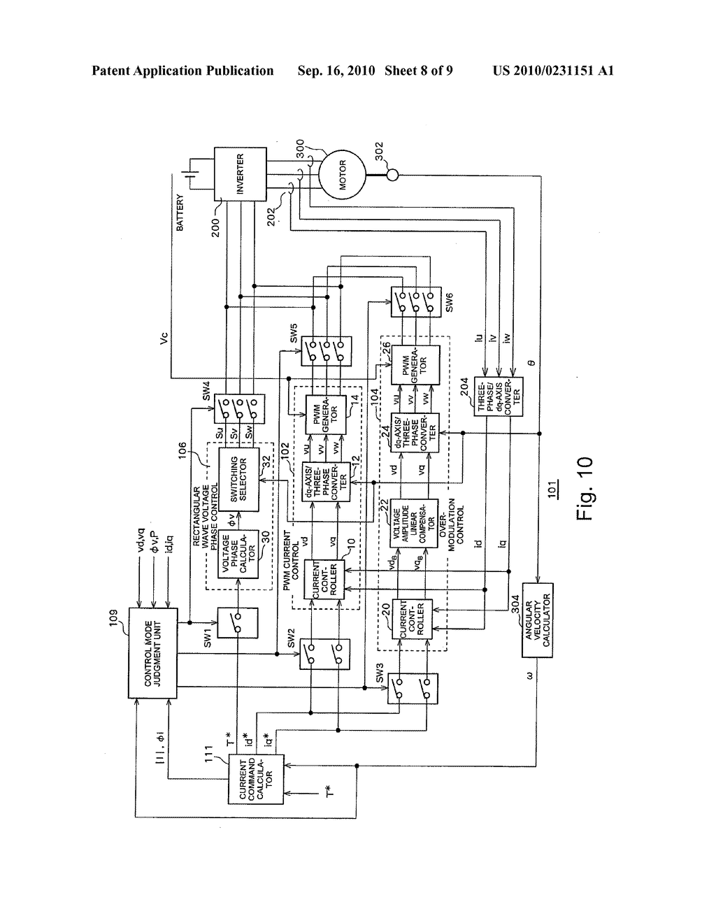 AC MOTOR DRIVE CONTROL DEVICE AND METHOD - diagram, schematic, and image 09