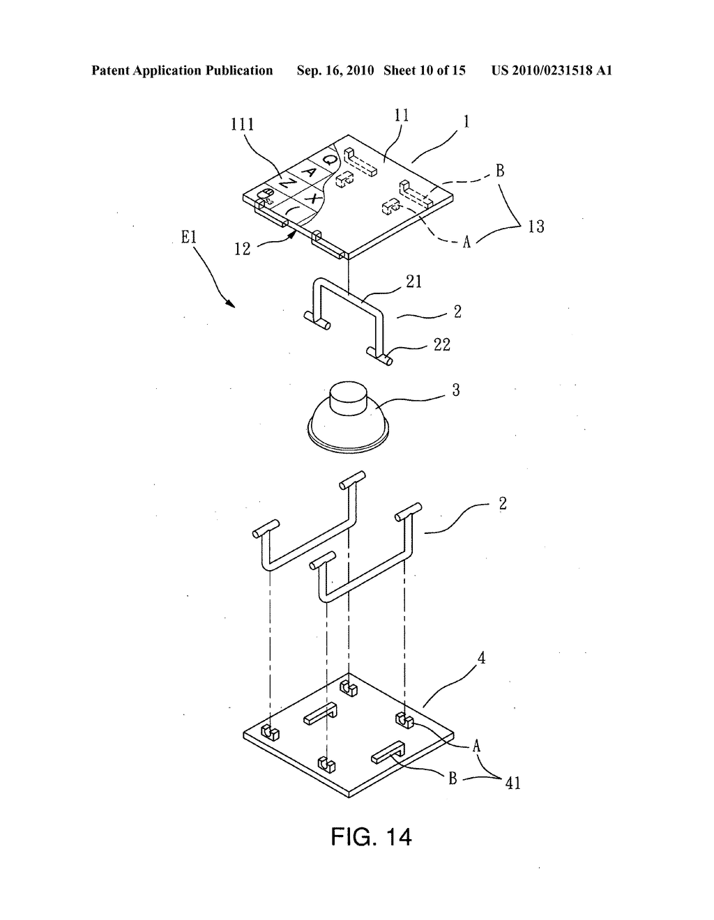 Keyboard having multi-axis balance touch keys - diagram, schematic, and image 11